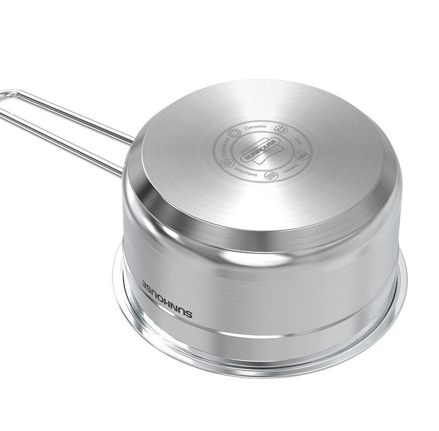 BỘ NỒI INOX 5 ĐÁY SUNHOUSE SHG669 - Hàng Chính Hãng