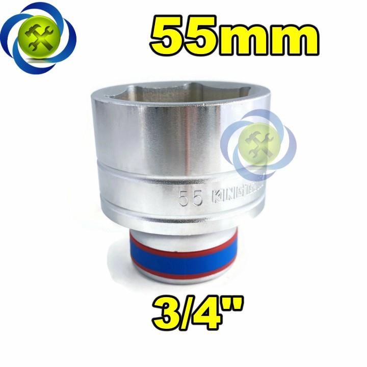 Tuýp 55mm loại 3/4 Kingtony 633555M loại ngắn 6 cạnh màu trắng