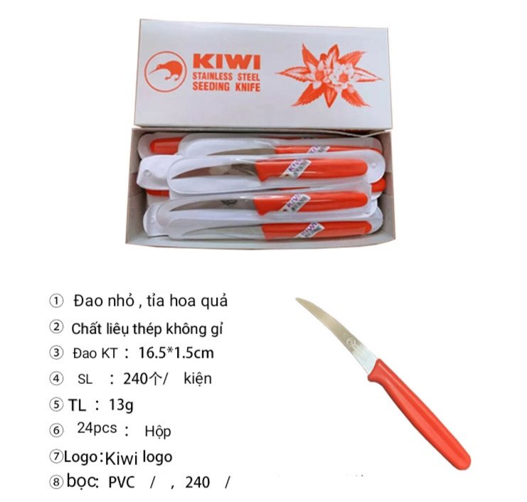 Bộ 2 Dao Tỉa Rau Củ Quả Kiwi / Hàng xịn