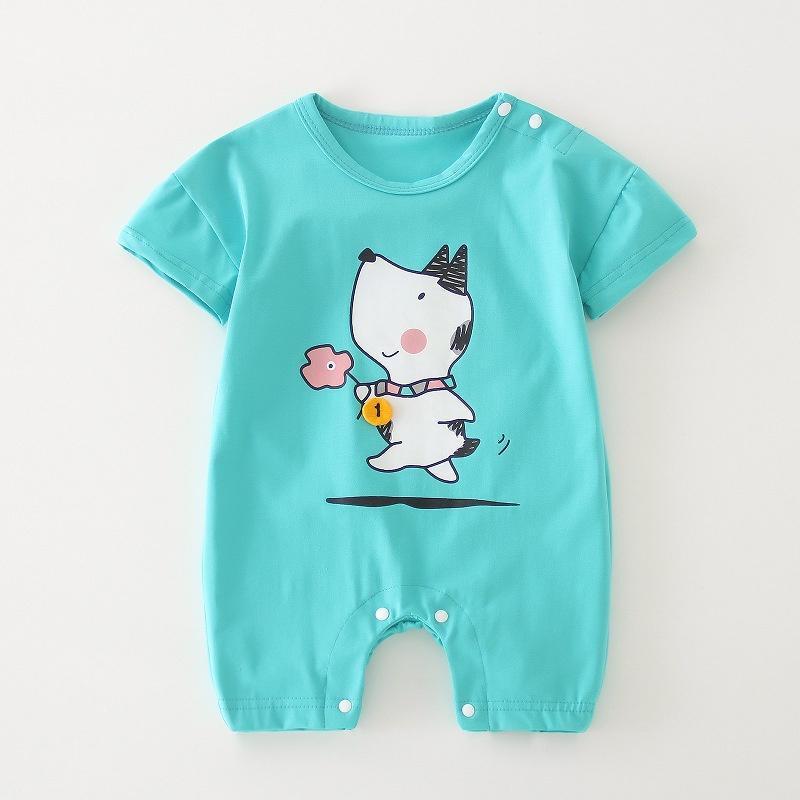 Bodysuit cho bé vải cotton, áo liền quần bé trai, bé gái họa tiết dễ thương Easy Baby từ 4-12kg (SR-780)