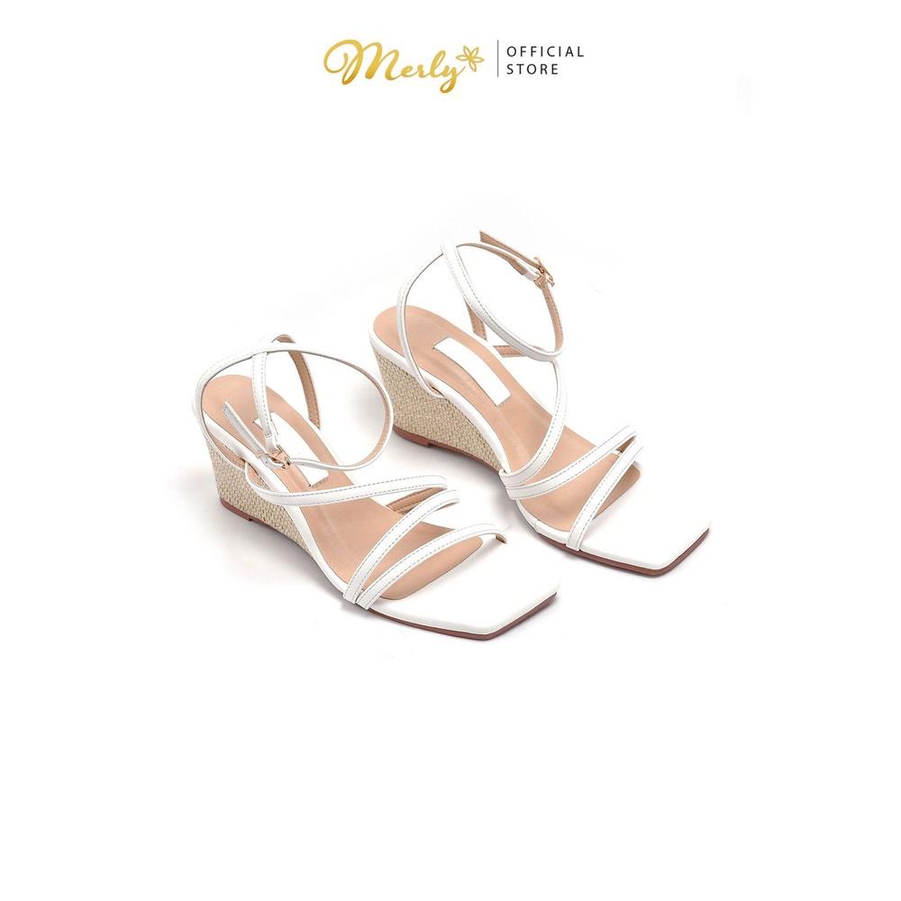 Giày Sandal Nữ Đê Xuồng Merly 1418, Sandal Nữ Big Size, Giày Đế Xuồng Cao gót