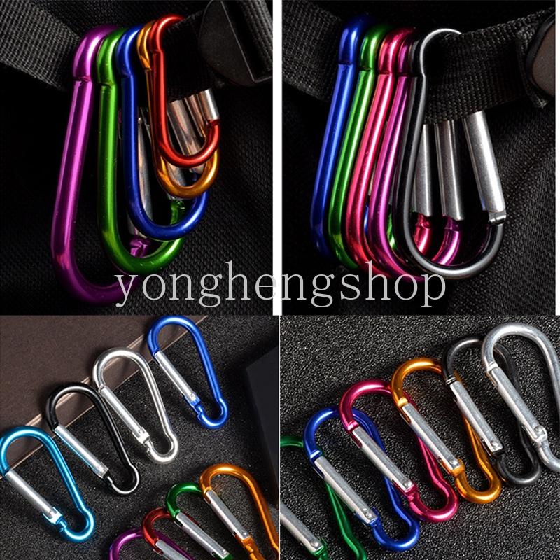 Móc Khóa Carabiner Mini Bằng Hợp Kim Nhôm Gắn Bình Nước Tiện Dụng
