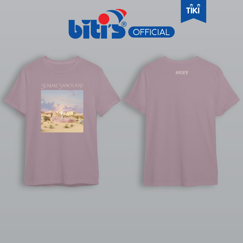 [BST đặc biệt BITI'S X KIEY] Áo Thun Cotton Biti's Kiey Unisex Purple Desert T-Shirt BOU001100TIM (Tím) - XL 57-&gt;63 kg