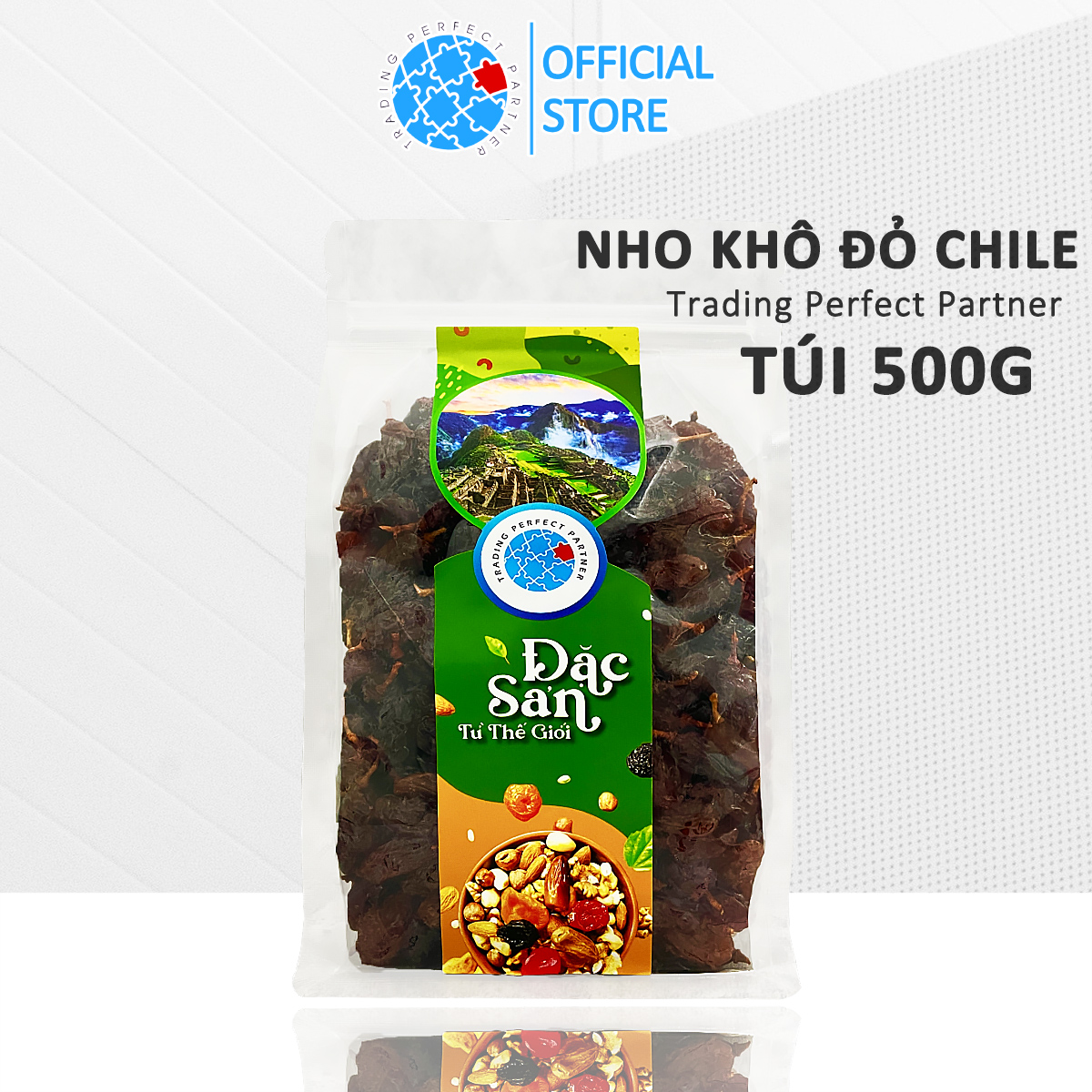 Nho Khô Đỏ Trading Perfect Partner túi 500g