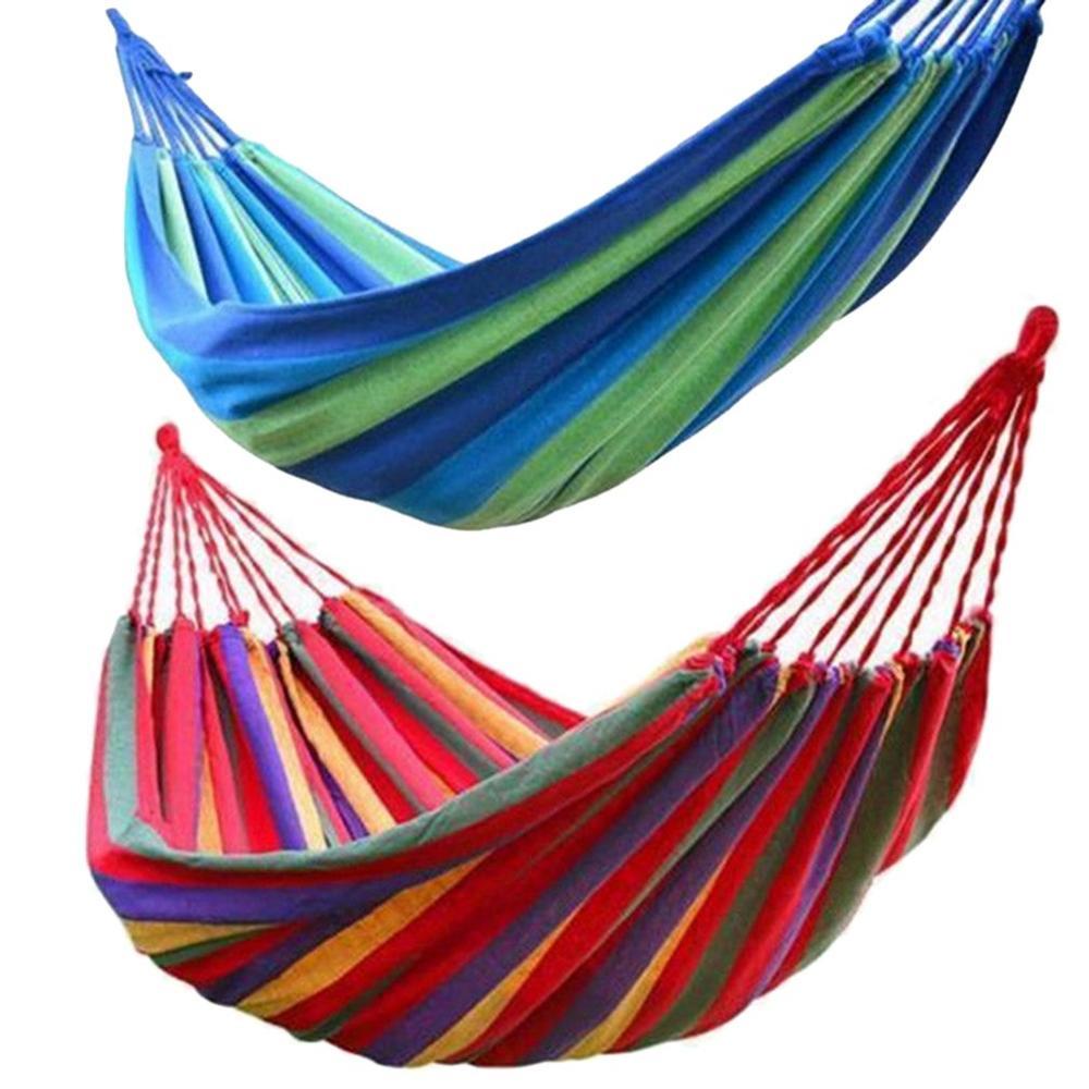 280*80Mm 2 Người Sọc Võng Ngoài Trời Giải Trí Giường Dày Vải Treo Giường Ngủ Xoay Võng Cho Cắm Trại săn Bắn