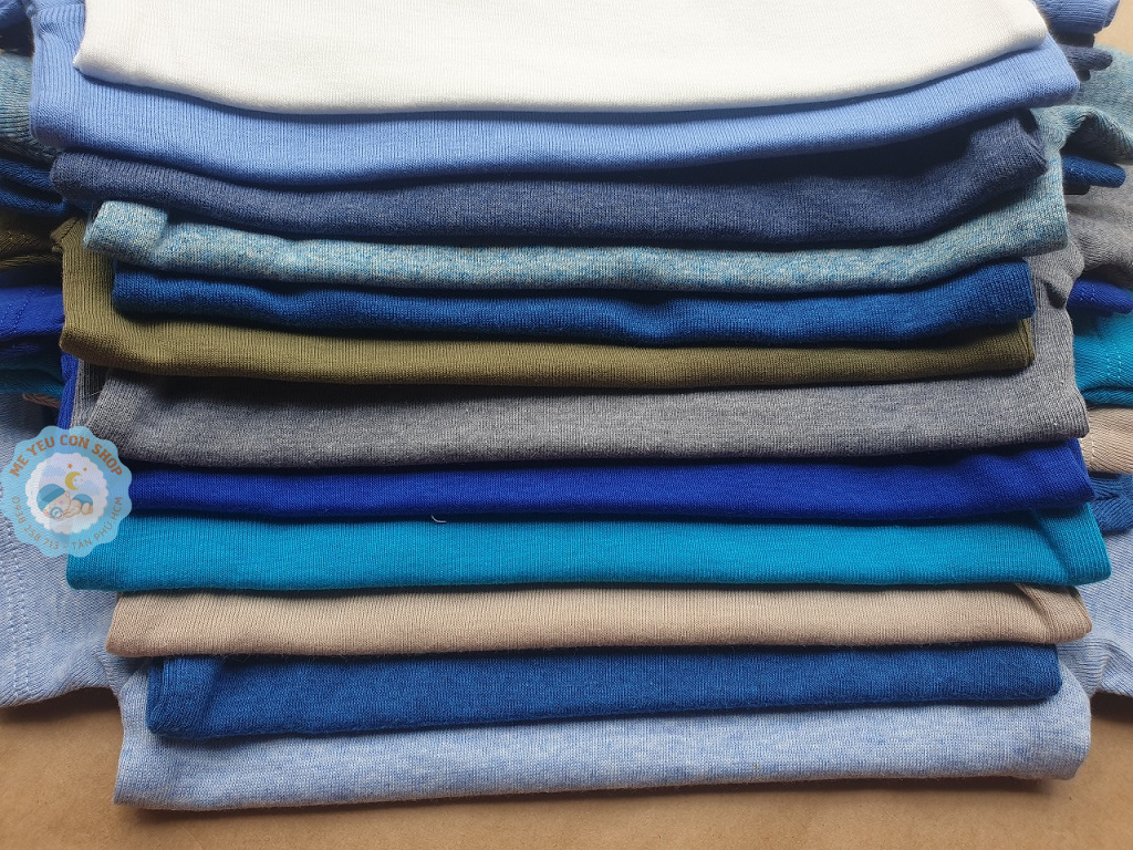 (5-17kg) ÁO BA LỖ COTTON THUN MÀU CHO BÉ TRAI MIA.TOP (giao màu ngẫu nhiên)