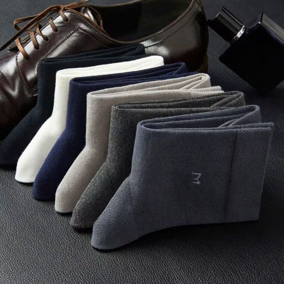 [Set 5 đôi] Tất Vớ nam nữ Chữ M dày dặn cao tầm trung chất vải cotton 100%