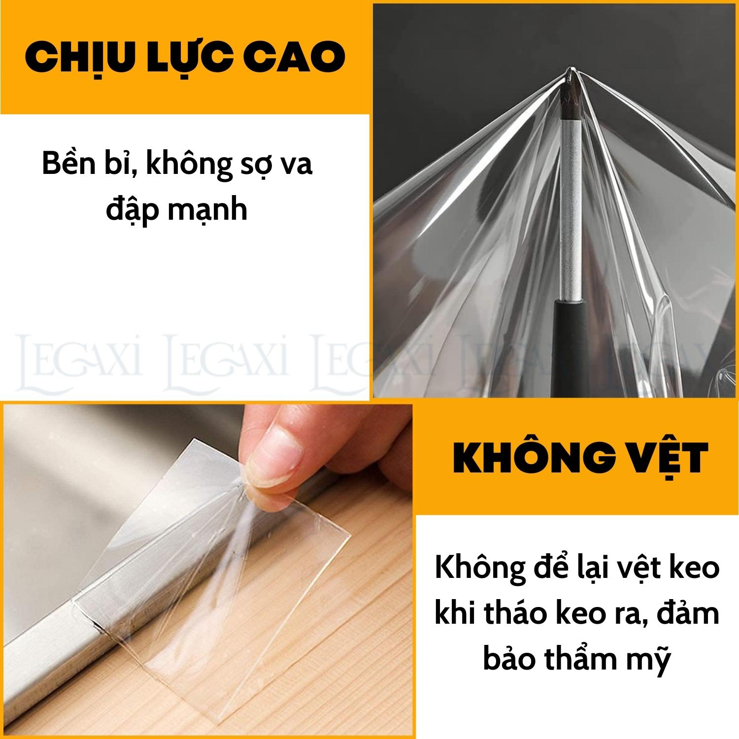Băng keo dán viền mép bếp trong suốt chống thấm chống dầu mỡ chống nấm mốc bồn rửa bát lavabo Legaxi