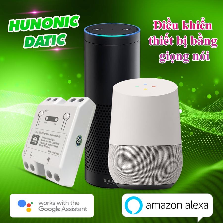 Công Tắc Thông Minh Wifi Hunonic Datic 1 Kênh 500W Điều Khiển Thiết Bị Từ Xa Qua Điện Thoại, Hẹn Giờ Tự Động.