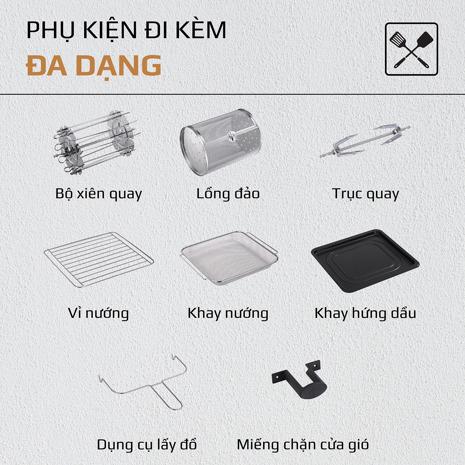 Nồi Chiên Không Dầu OLIVO AF15 16 Chức Năng - Dung Tích 15L - Công Suất 2000W - Thương Hiệu Mỹ