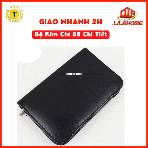 Bộ Kim Chỉ May Vá Quần Áo Xách Tay Mini 58 Món Tiện Lợi Kèm Bao Da Cao Cấp-Hàng Chính Hãng