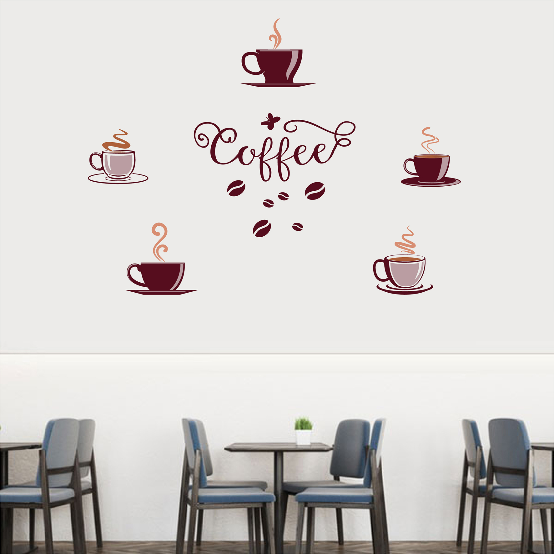 Decal trang trí quán số 19