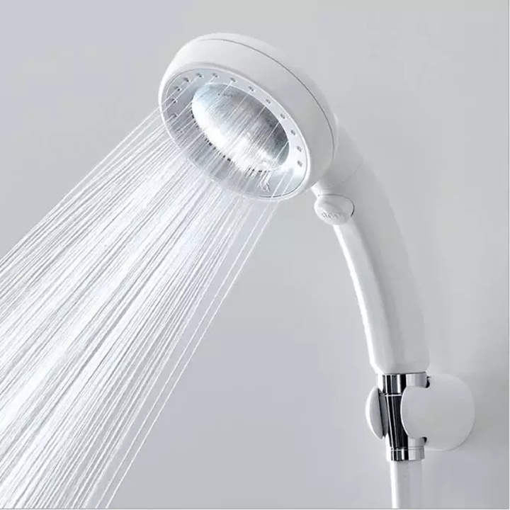 Vòi sen tăng áp xoay 360 độ có nút tắt mở dòng nước tiện lợi - Màu ngẫu nhiên