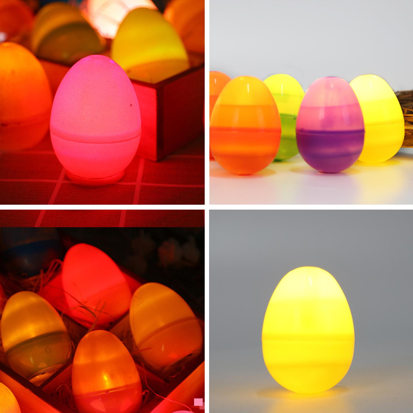 Set 12 Trứng Phục Sinh Đèn Led Trang Trí Nhà Cửa Nhiều Màu Sắc