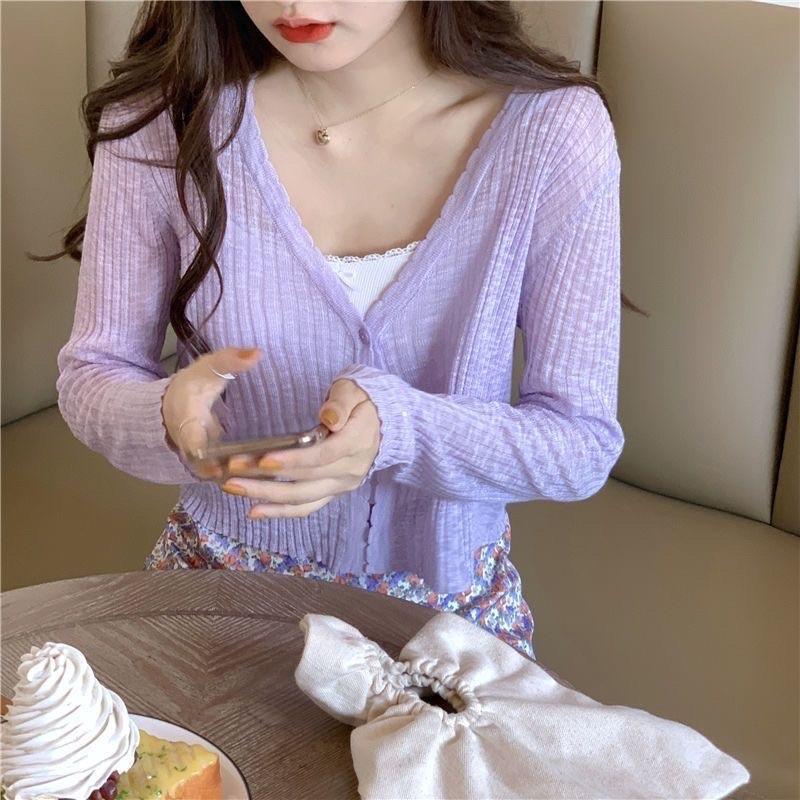 CADIGAN LEN TĂM MỎNG CROTOP PASTEL