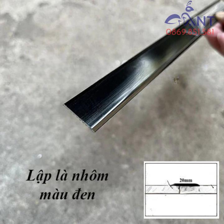 La nhôm 20mm, lập là nhôm trang trí, nẹp nhôm lập là 20mm, nẹp nhôm phẳng uốn cong dán cạnh tủ, chạy viền - Nhôm