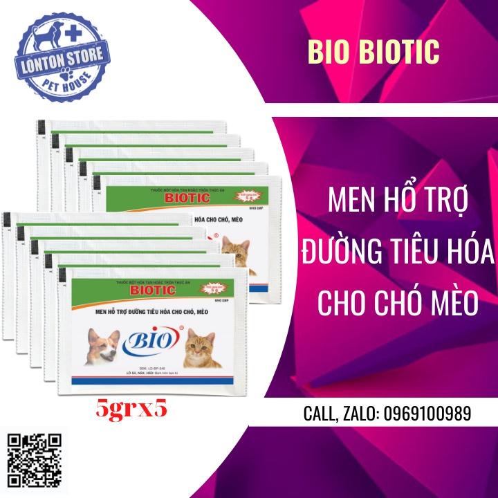 Biotic - Men Tiêu Hóa Hỗ Trợ Đường Tiêu Hóa Cho Thú Cưng, gói 5gr