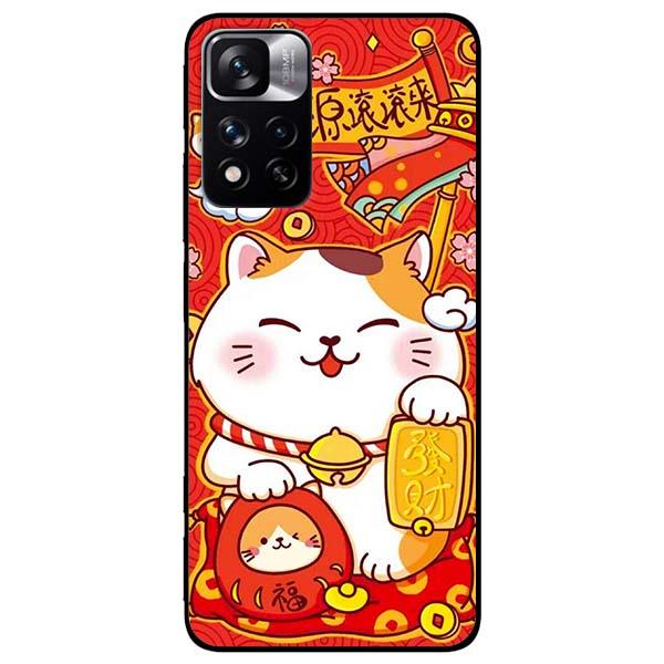 Ốp lưng dành cho Xiaomi Redmi Note 11 5G / Note 11 Pro 5G / Note 11 Pro Plus 5G - Mèo Thần Tài