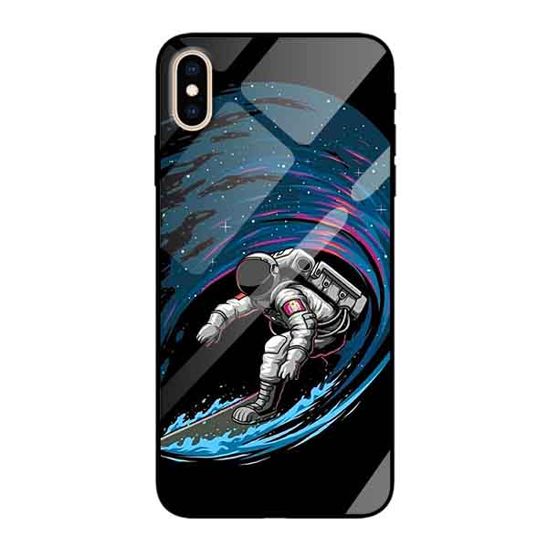 Ốp lưng kính cường lực cho iPhone Xs Max Nền DU HÀNH 7 - Hàng Chính Hãng