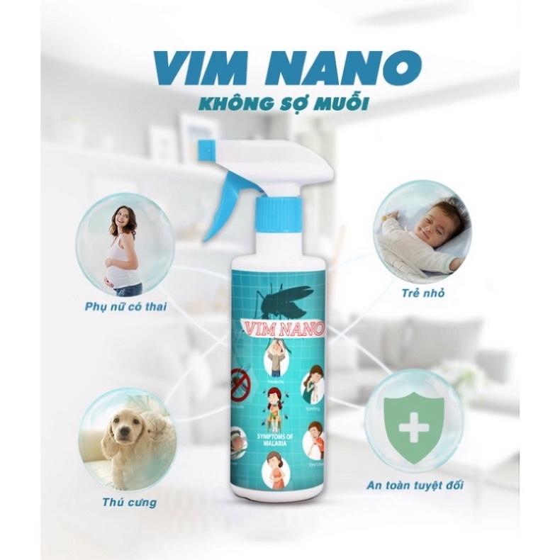 Bình Xịt Muỗi , Đuổi Ruồi,Kiến...Côn Trùng -Vim Nano Hiệu Quả Sau 1 Lần Dùng-Mùi Hương Dể Chịu