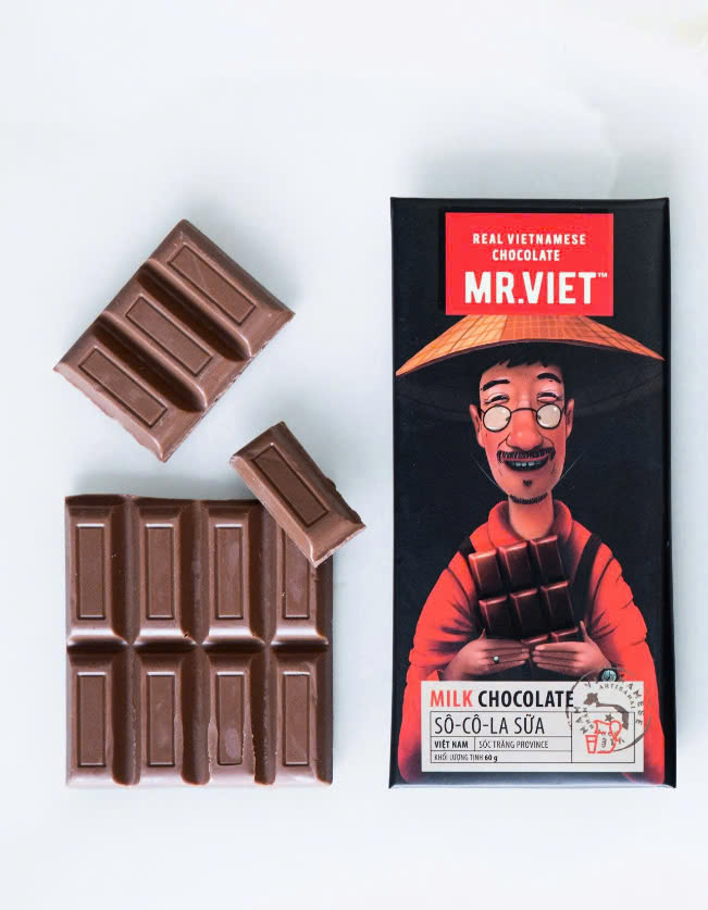 Socola sữa Mr Viet 60g - Mr Viet Milk Chocolate 60g