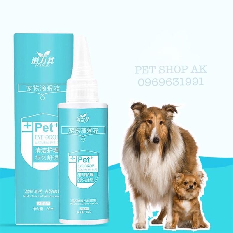 (60ml) Dung dịch vệ sinh tai mắt chó mèo tránh thối tai khử mùi hôi tai định kỳ