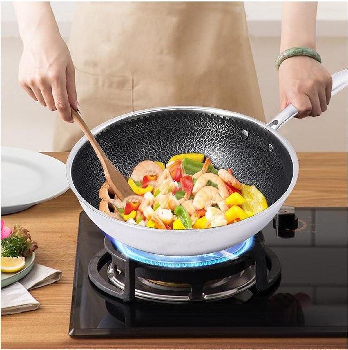 Chảo Chống Dính Inox 304 Cao Cấp - Công Nghệ Blackcube 7 Lớp - GDHN Loại Tốt