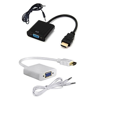 Cáp chuyển đổi HDMI sang VGA, HDMI to VGA có âm thanh