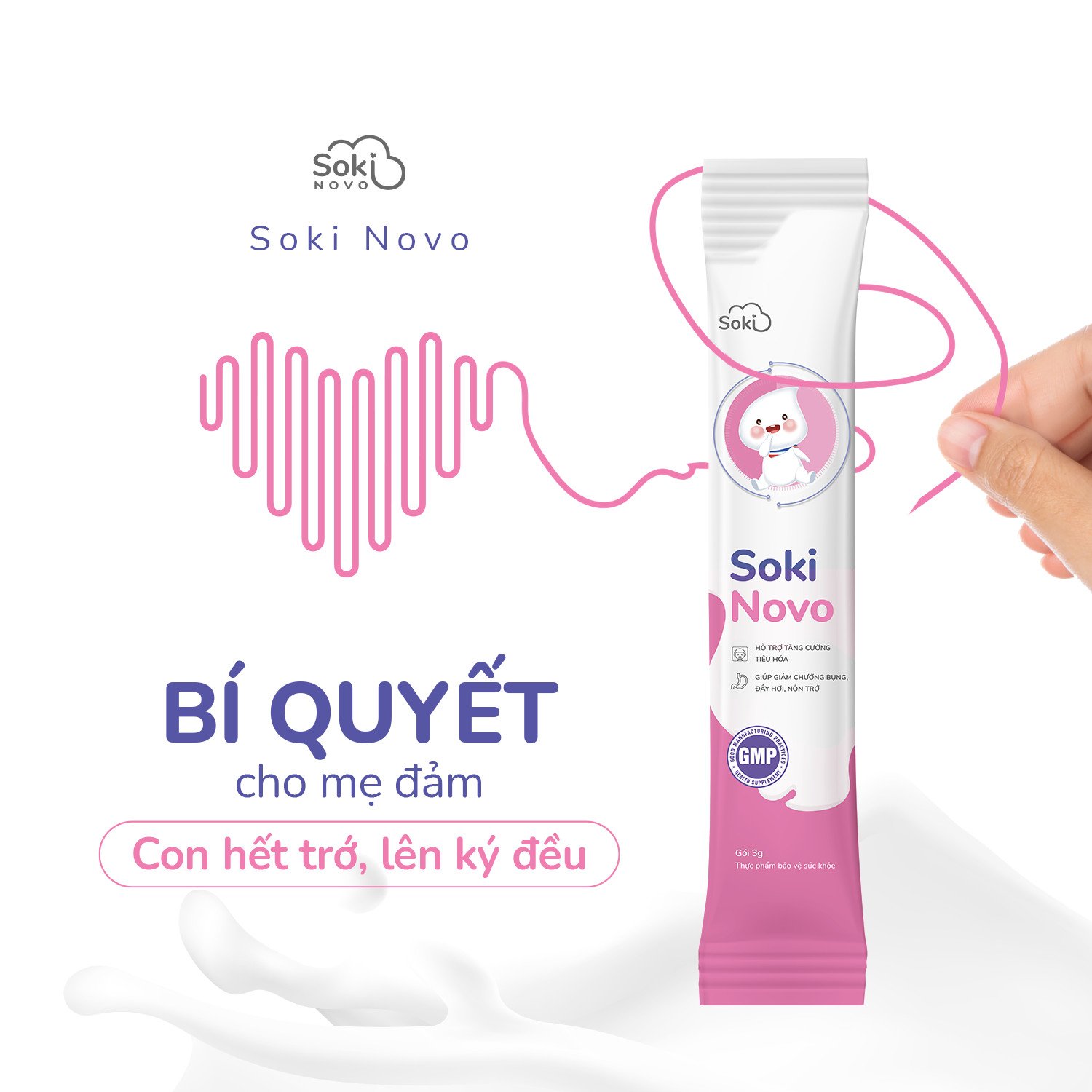 SOKI NOVO - CHUYÊN BIỆT CHO TRẺ NÔN TRỚ TỪ SỮA