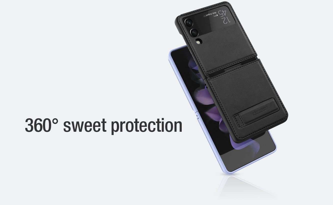 Ốp Case Nillkin Qin Leather Dành Cho Samsung Galaxy Z Flip 4 5G - Hàng Chính Hãng