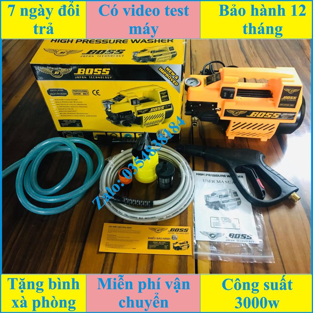 MÁY RỬA XE ÁP LƯC CAO BOSS 3000W JAPAN CHÍNH HÃNG BẢO HÀNH 12 THÁNG