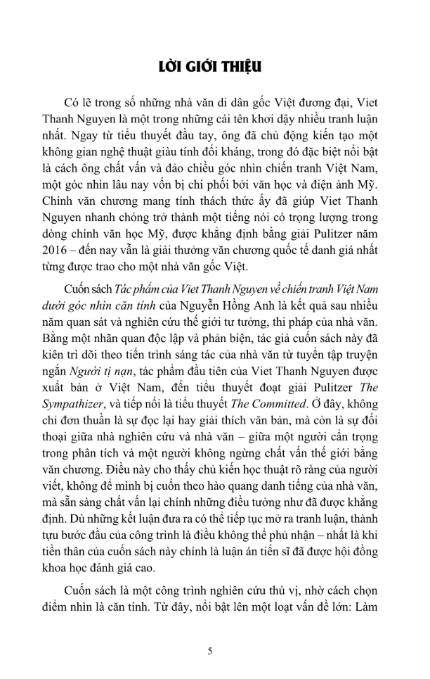 Sách - Tác Phẩm Của Viet Thanh Nguyen Về Chiến Tranh Việt Nam Dưới Góc Nhìn Căn Tính