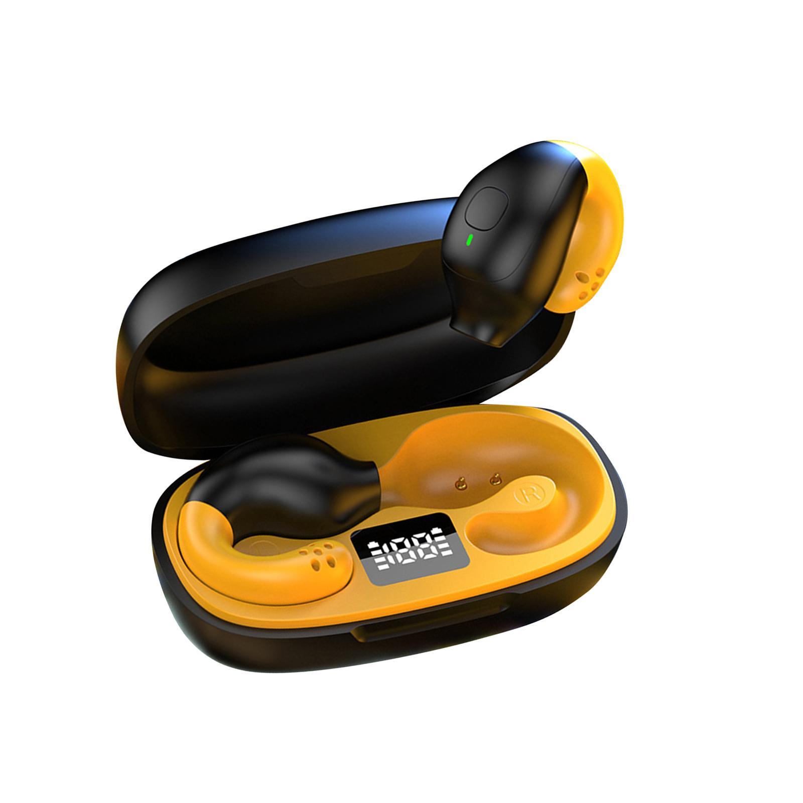 Wireless Sport Earbuds Earphone Noise Reduction with Charging Case Clip on Earbud Business Earphones for Running Gym Exerciese Sport Cycling