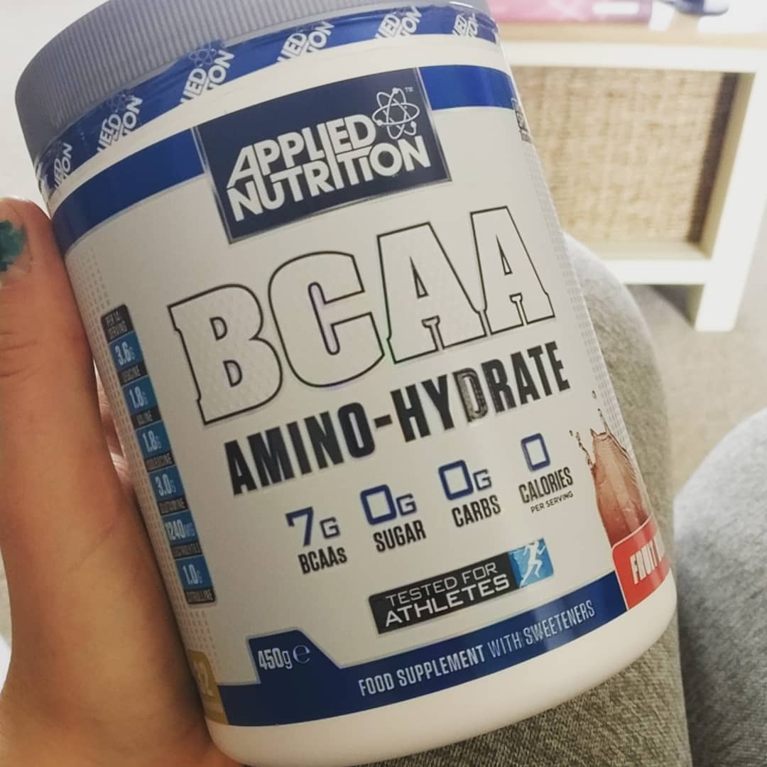 Combo BCAA Amino Hydrate 32 lần dùng vị trái cây phục hồi cơ tăng sức bền &amp; bình lắc 700ml