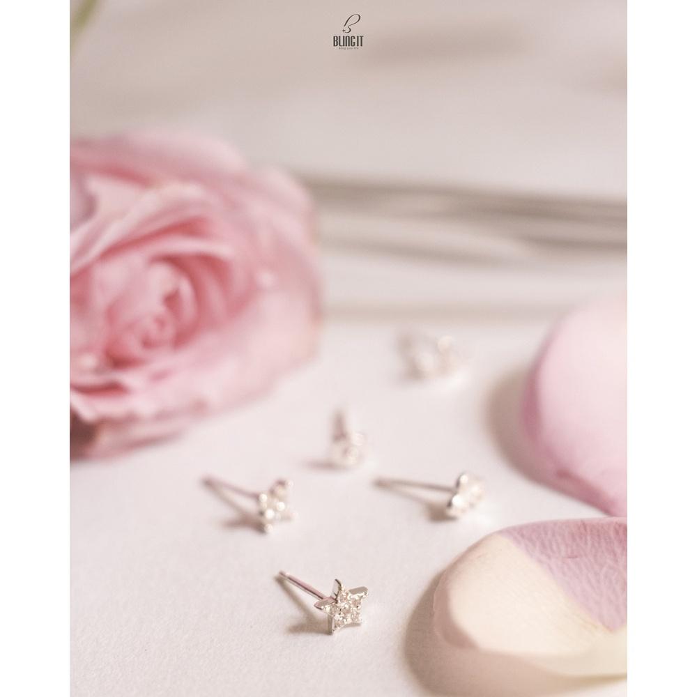 Bông tai Bling It ngôi sao nhỏ bạc BIBT482