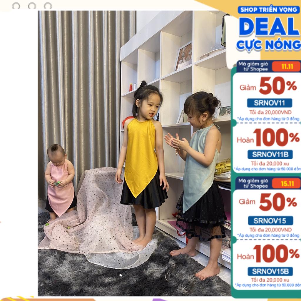 Áo dài yếm bé gái kèm chân váy