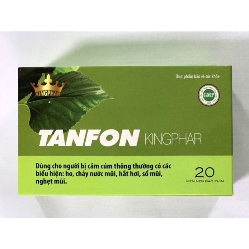 Viên uống giải cảm Tanfon Kingphar, hộp 20v, dùng cho người bị cảm cúm