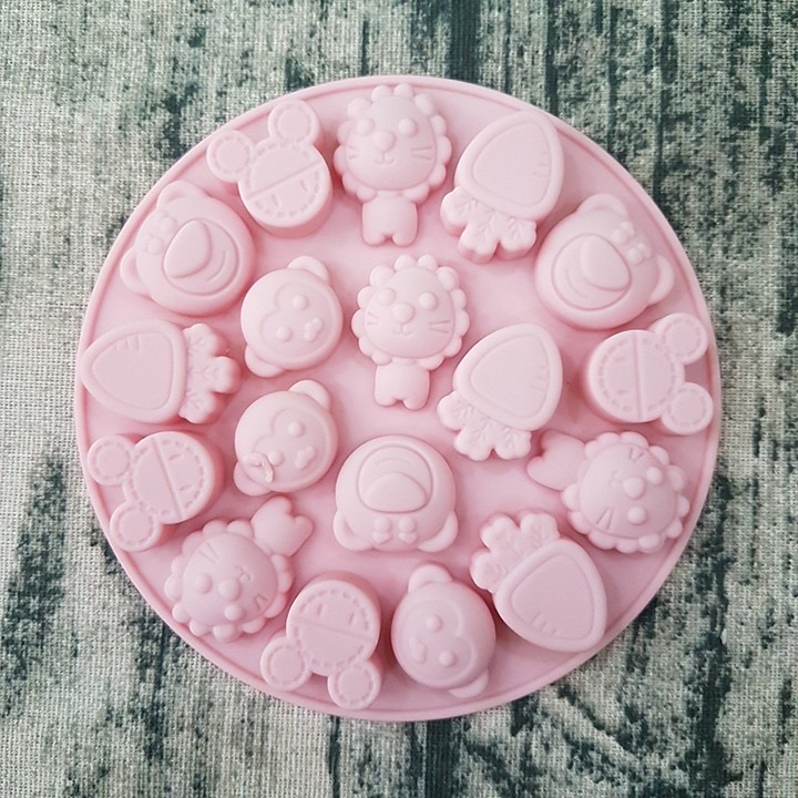 Khuôn silicon kẹo dẻo nơ gấu