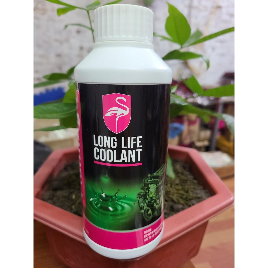 Nước làm mát động cơ ô tô Flamingo Long Life CooLant F109G ( Chai Màu Xanh 500ml )