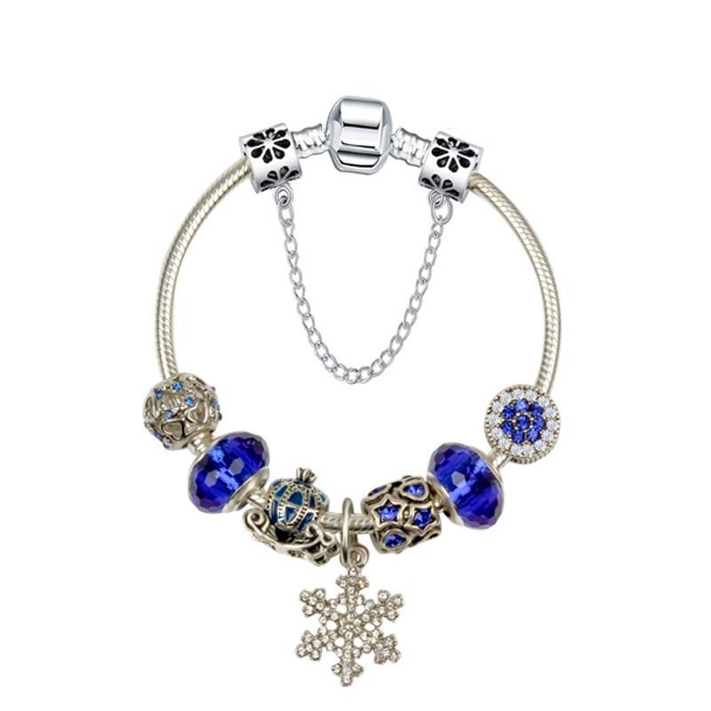 Vòng tay charm hoa tuyết