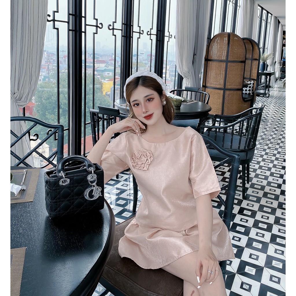 Sét đi tiệc đi chơi suông phồng có ảnh thậtđi chơi đi tiệc đám cưới, du lịch sang chảnh cao cấp PVC