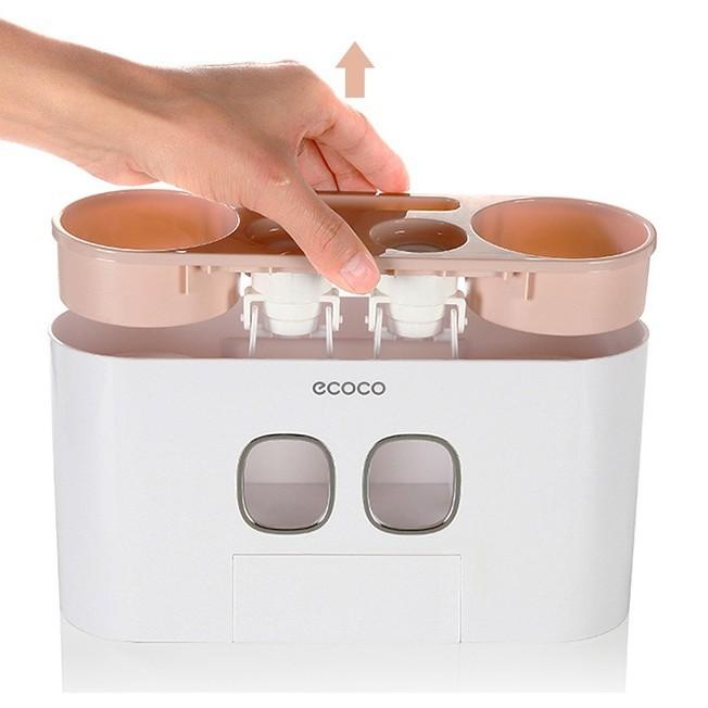Bộ 2 Nhả Kem Đánh Răng ECOCO Cao Cấp Kèm 4 cốc