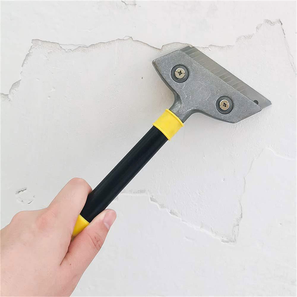 Dụng cụ nạo tấm với 10 lưỡi kim loại, Dụng cụ cạo hạng nặng, Dụng cụ cạo đa năng cho kính, gốm sứ, tấm cảm ứng, xe hơi, gương, nhãn dán, làm sạch