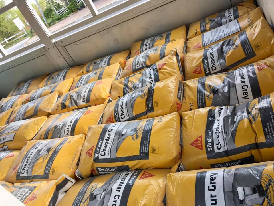 Bột xoa nền chống mài mòn, giúp tăng cứng bề mặt bê tông màu xám - Sikafloor Chapdur Grey