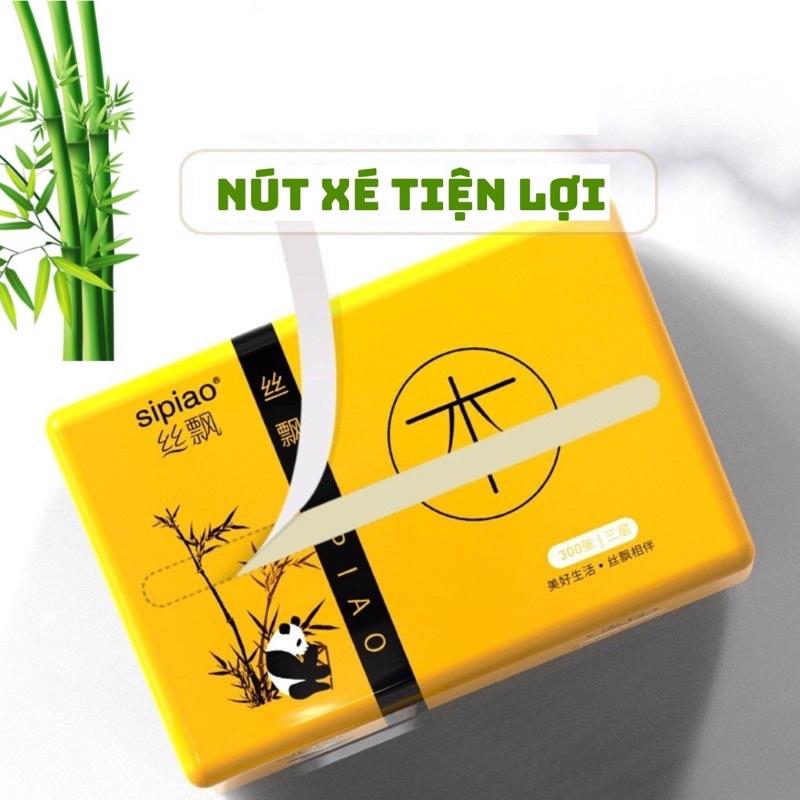 Thùng 30 Gói Khăn Giấy Ăn Gấu Trúc Sipiao Loại 1 Mềm Mịn Siêu Dai Siêu Thấm Nước