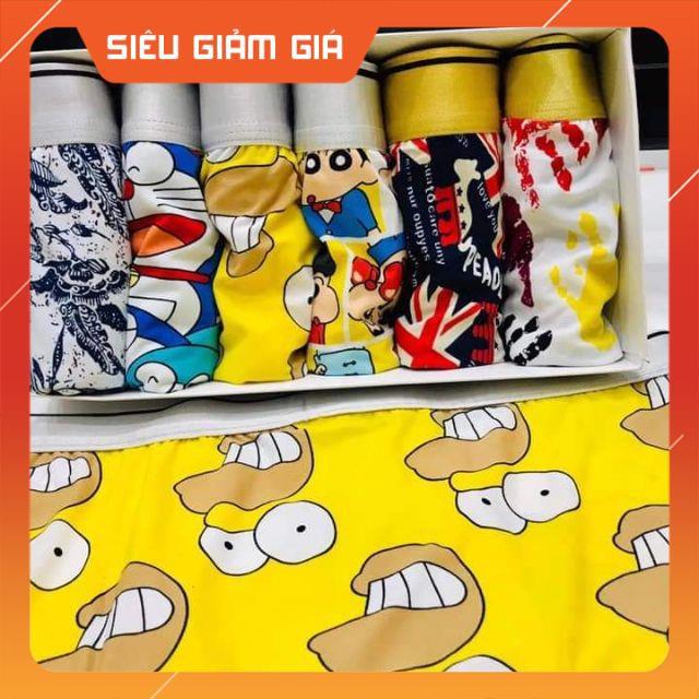 COMBO 4 QUẦN SỊP LỤA HOẠT HÌNH CAO CẤP NHẬT BẢN, SIÊU MÁT