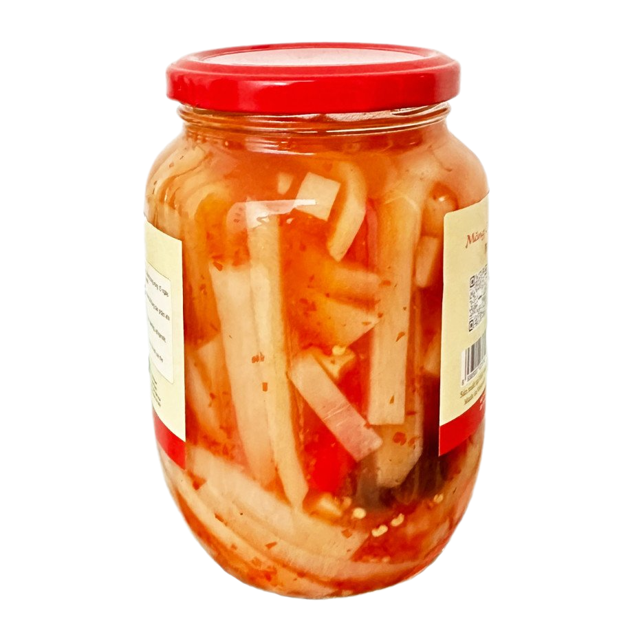 Măng Củ Dấm Ớt Thái Con Chì Kim Bôi - Lọ 500g
