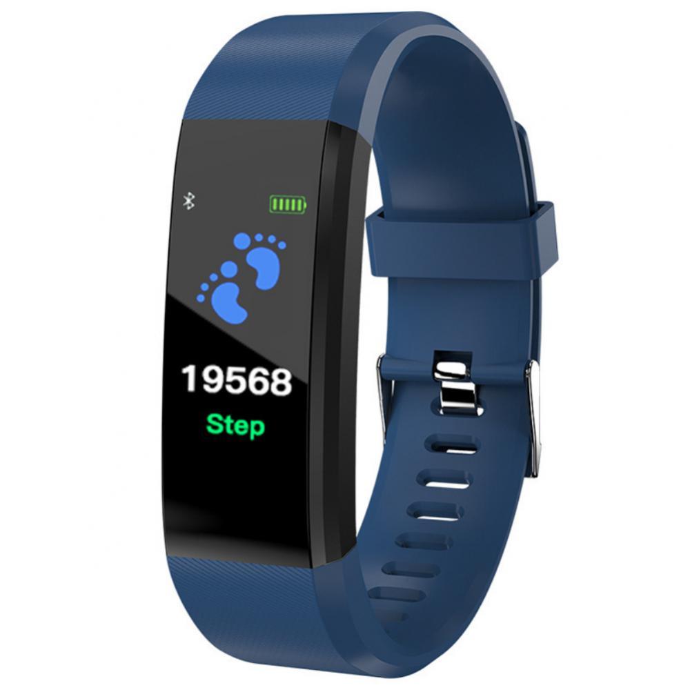 115 Plus Vòng tay thông minh Bluetooth Đồng hồ thông minh Đồng hồ tim theo dõi huyết áp theo dõi tập thể dục SMART Electronic Vòng tay 2023