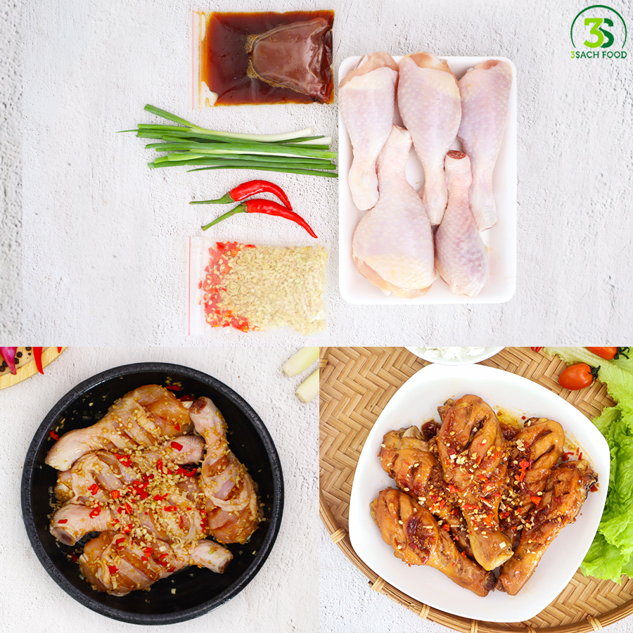 Đùi Gà Ướp Sả Ớt