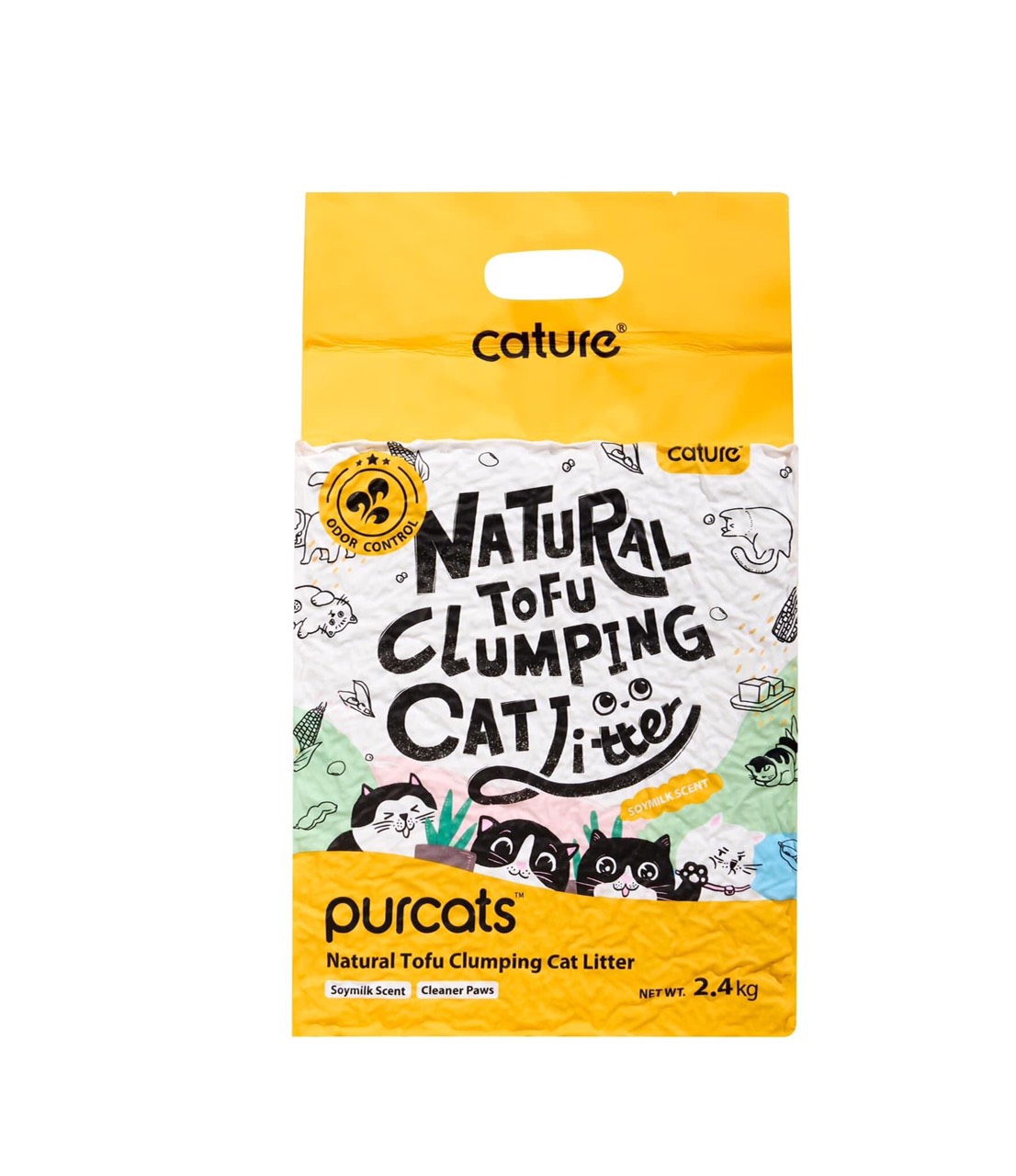 Cát đậu nành Cature Tofu 6L ( 2.4kg ) - Natural Tofu Clumping Cat Litter